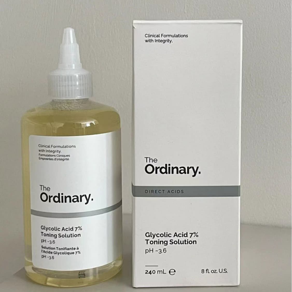 Cross-Border Dropshipping of the Ordinary Fruit Acid Toner 7% Glycolic Acid Lotion 240ml for Eliminating Closed Comedones
