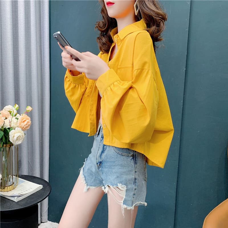 Summer Niche Versatile Thin Sun Protection Short Shirt Top/Jacket