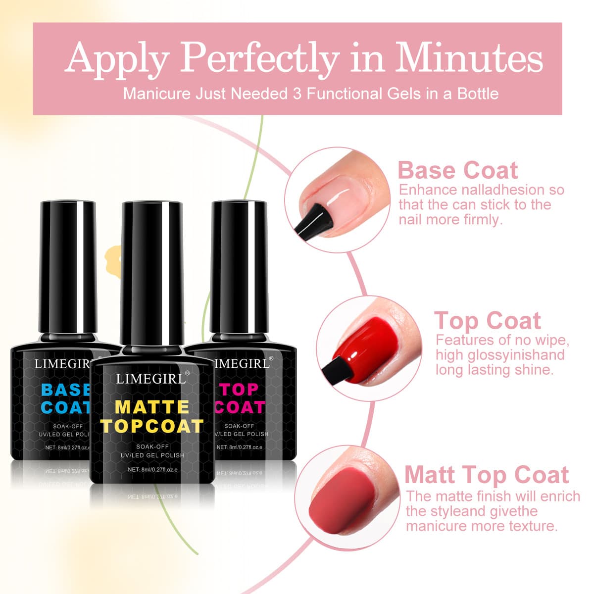Cross-border Nail Art Metal Line Gel Set - French Painting Line Drawing Outline Gel Mirror Finish Gel Polish