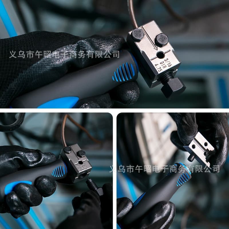 Car Brake Pipe Flaring Tool Kit 4.75mm Brake Line Flaring Tool Set for Auto Repair and Maintenance