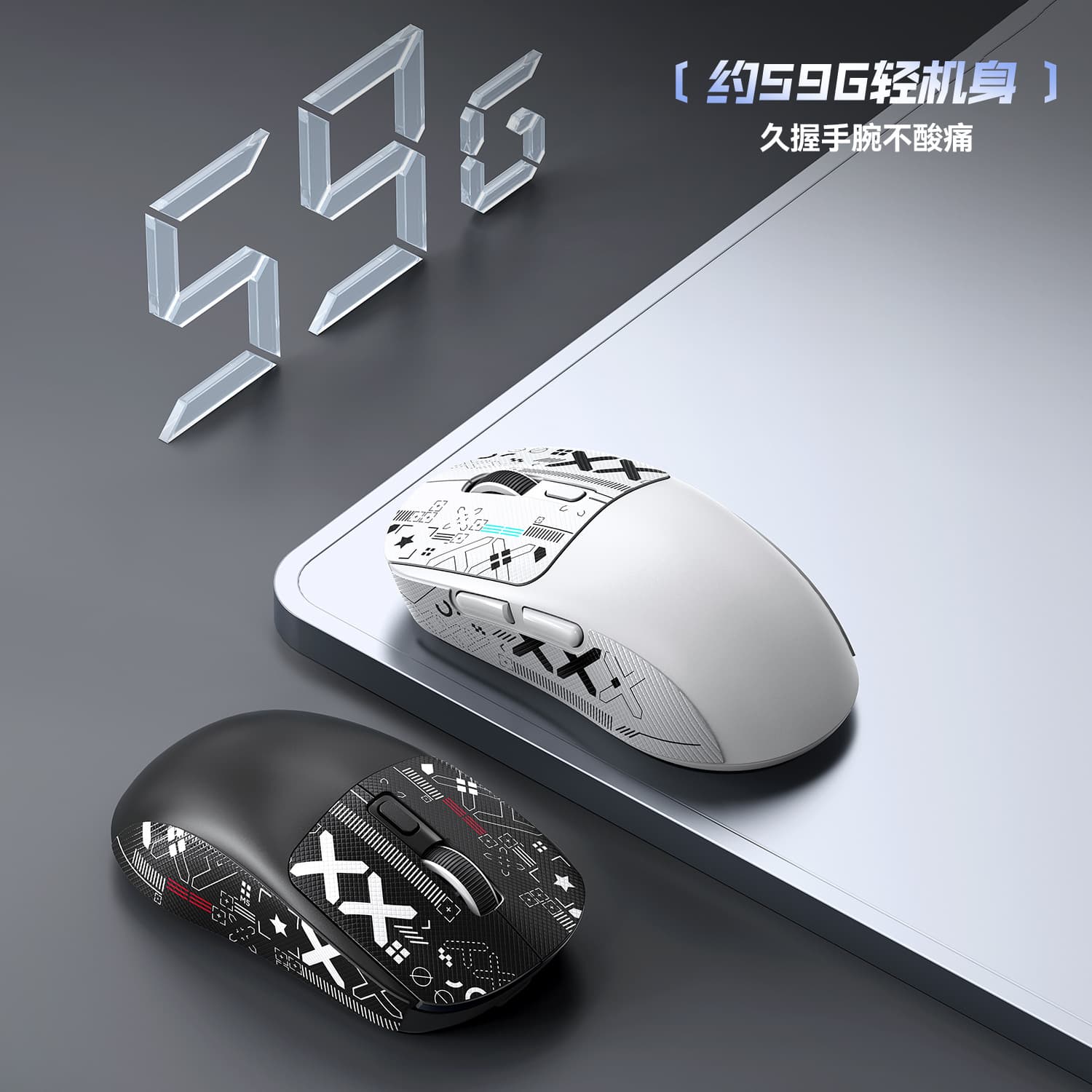 T-Wolf X4 Gaming Mouse Wireless Bluetooth Three-Mode Charging Silent 1000 Dpi Lightweight Mouse