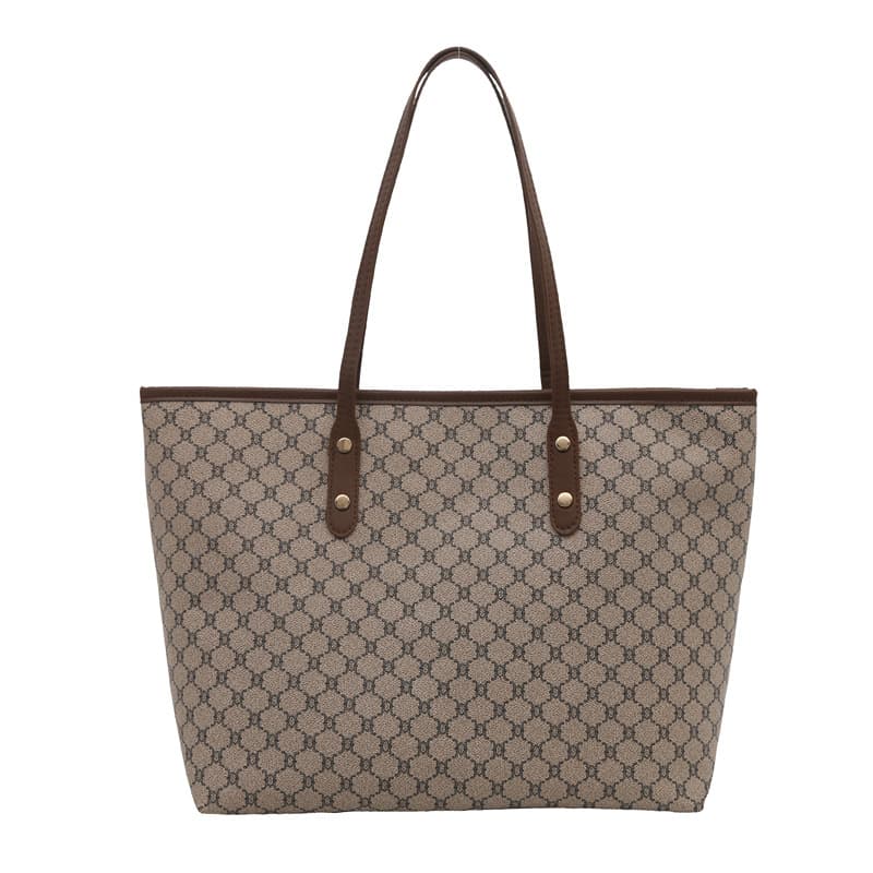 Large Capacity Tote Bag for Women 2025 Spring Simple Fashion New Style Commuter Large Capacity Handheld Shoulder Bag