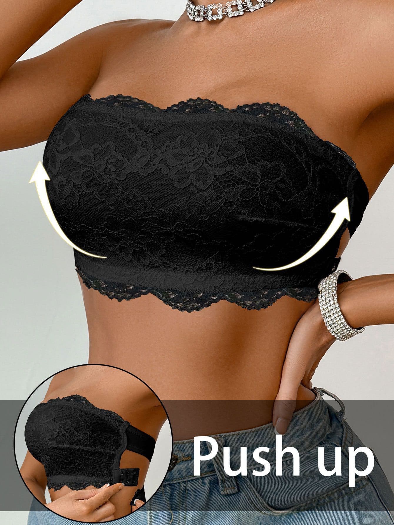 Strapless lace bras and lingerie from cross-border e-commerce, pad-free bras from Europe and America.