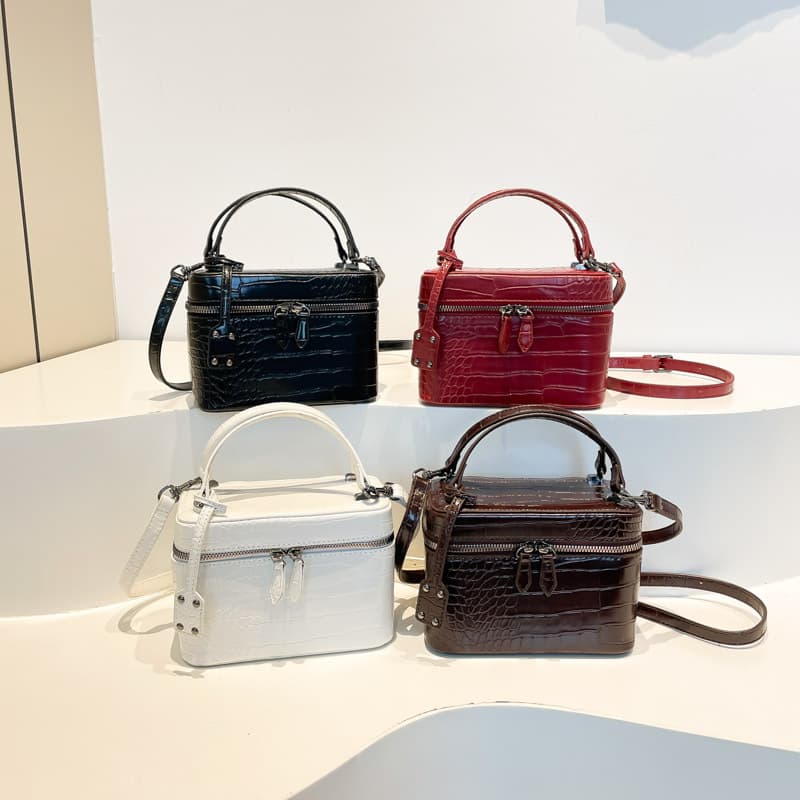 This Year's Trendy Box Bags for Women Are Super Popular, Fashionable and High-End, Single-Shoulder Small Square Bags, Stylish Cross-Body Simple Bucket Bags
