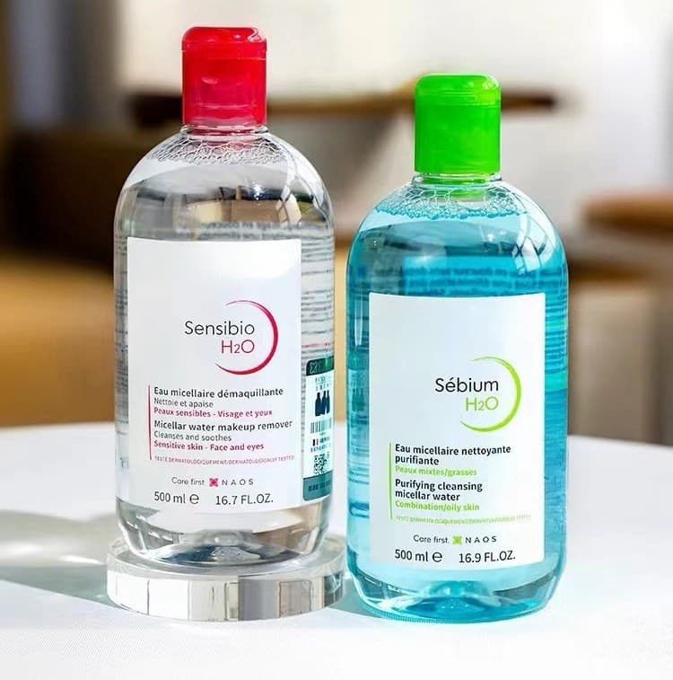 French Bioderma Makeup Remover Micellar Water Pink Blue Eye Face Lip Gentle Cleansing 500ml Trade