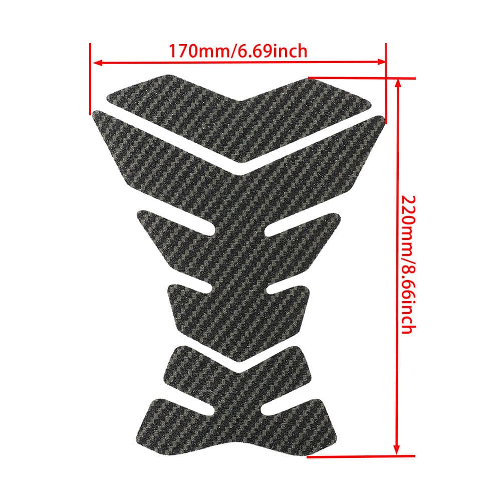 Carbon fiber decals are suitable for Honda motorcycles CBR 650R, CBR1000RR, and CBR250 fuel tanks.