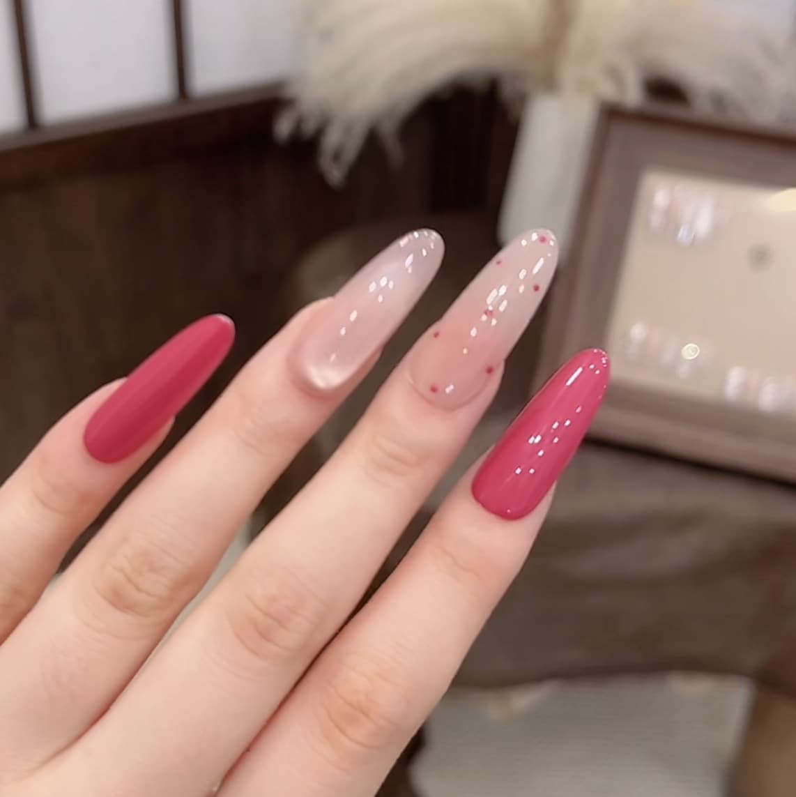 [Sweetheart Polka Dot] Handmade Wearable Nails, Luxury Whitening, Exquisite Premium Press-On Nail Tips