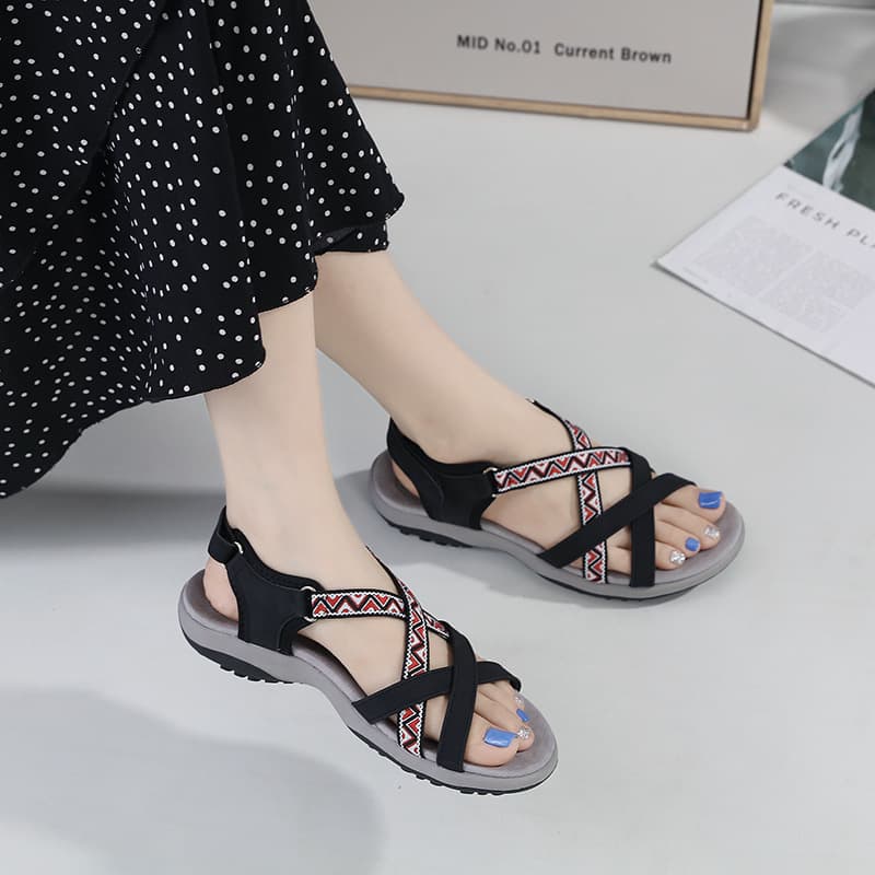 (Sold out, no restock) 6357-5 Women's Sporty Sandals, Comfortable and Durable Flat Shoes, Dropshipping Available