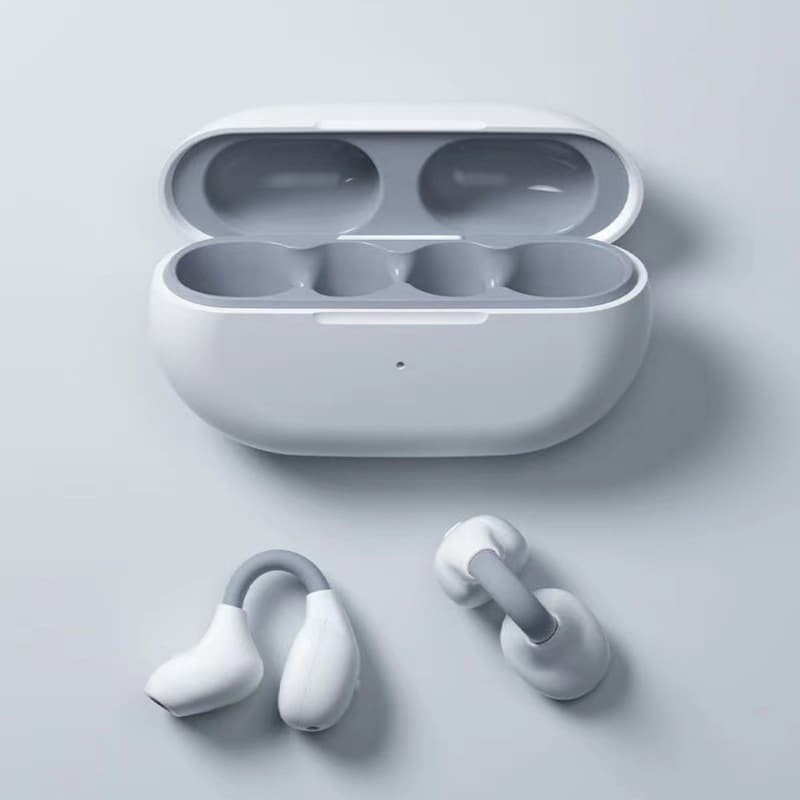 Cross-border clip-on earphones, open-back, non-in-ear, ear-hook, sports-oriented, long battery life, noise cancellation, 2026 true wireless Bluetooth earphones