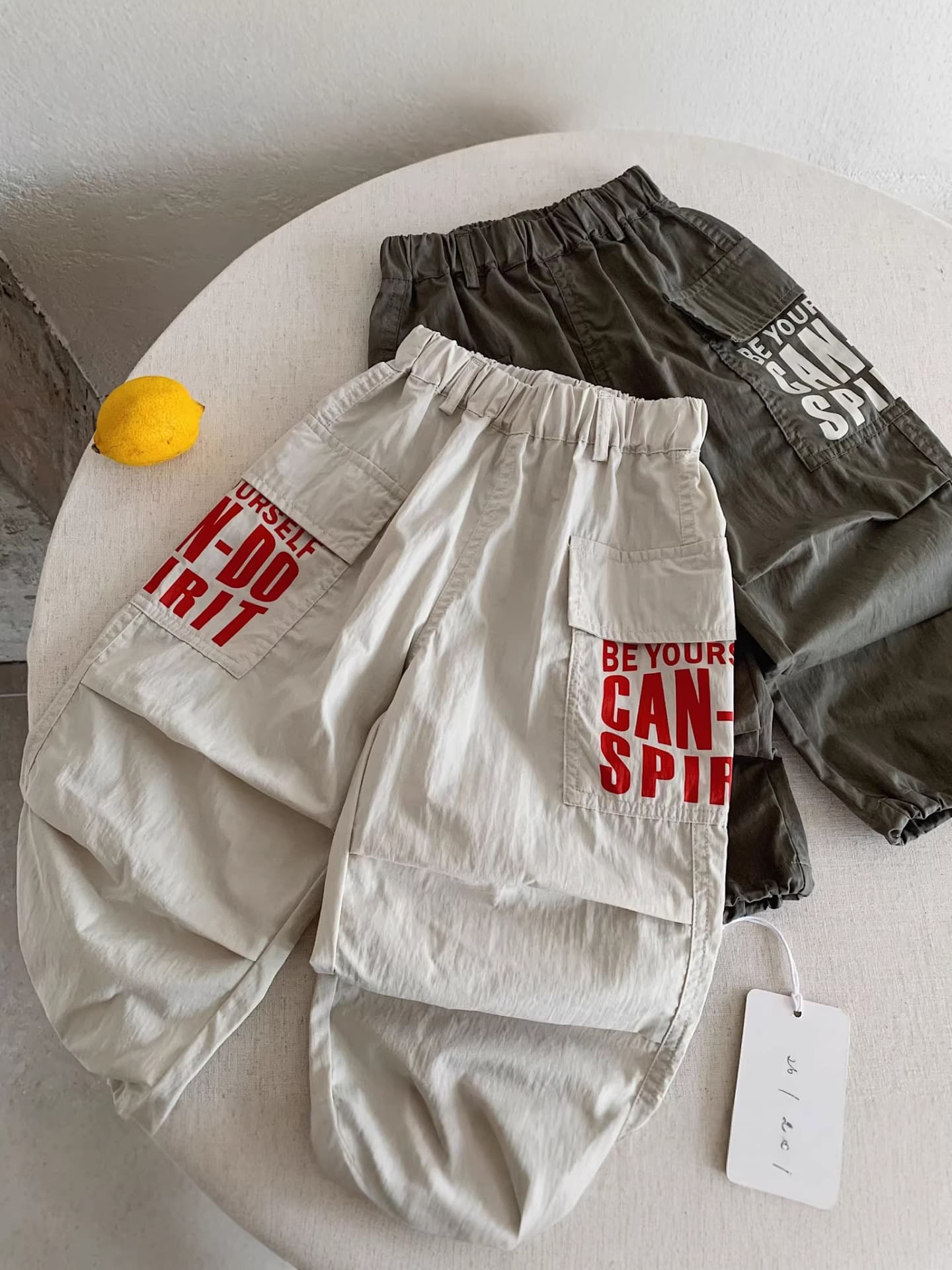 2026 Summer New Style American Retro Cargo Pants for Boys and Girls - Lightweight Long Pants