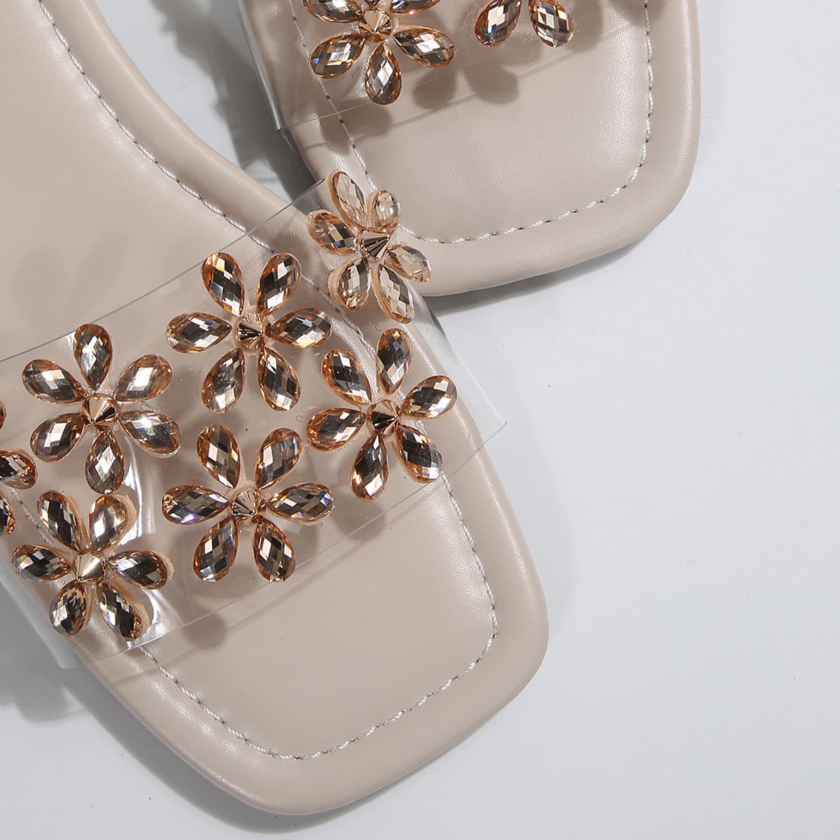 [Cross-border Trade] New Elegant Fairy Slippers for Women, Summer Outing, Fashionable Flat Sandals