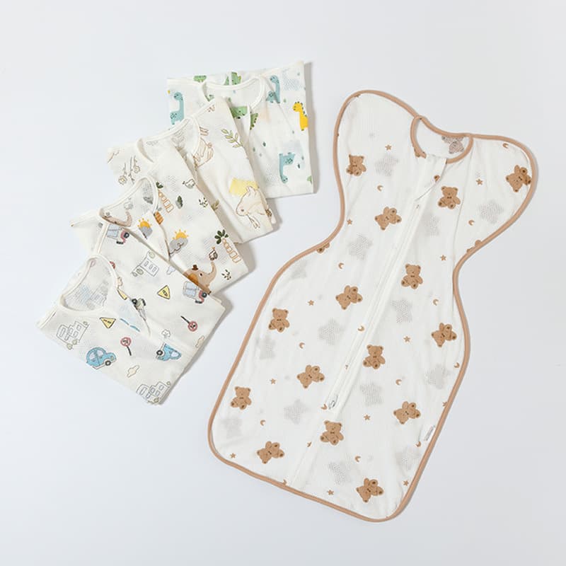 Anti-Startle Sleep Sack, Mesh Cotton, Newborn Swaddle, Summer, A-Class Cotton