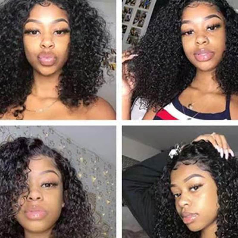 Knky Curly Wig Cross-border Hair African Small Curl Wig Black Water Wave Short Curly Hair Natural Fluffy
