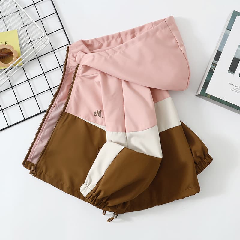 Girls' Spring/Autumn Jacket, 2025 New Style, Hooded Autumn Casual Top