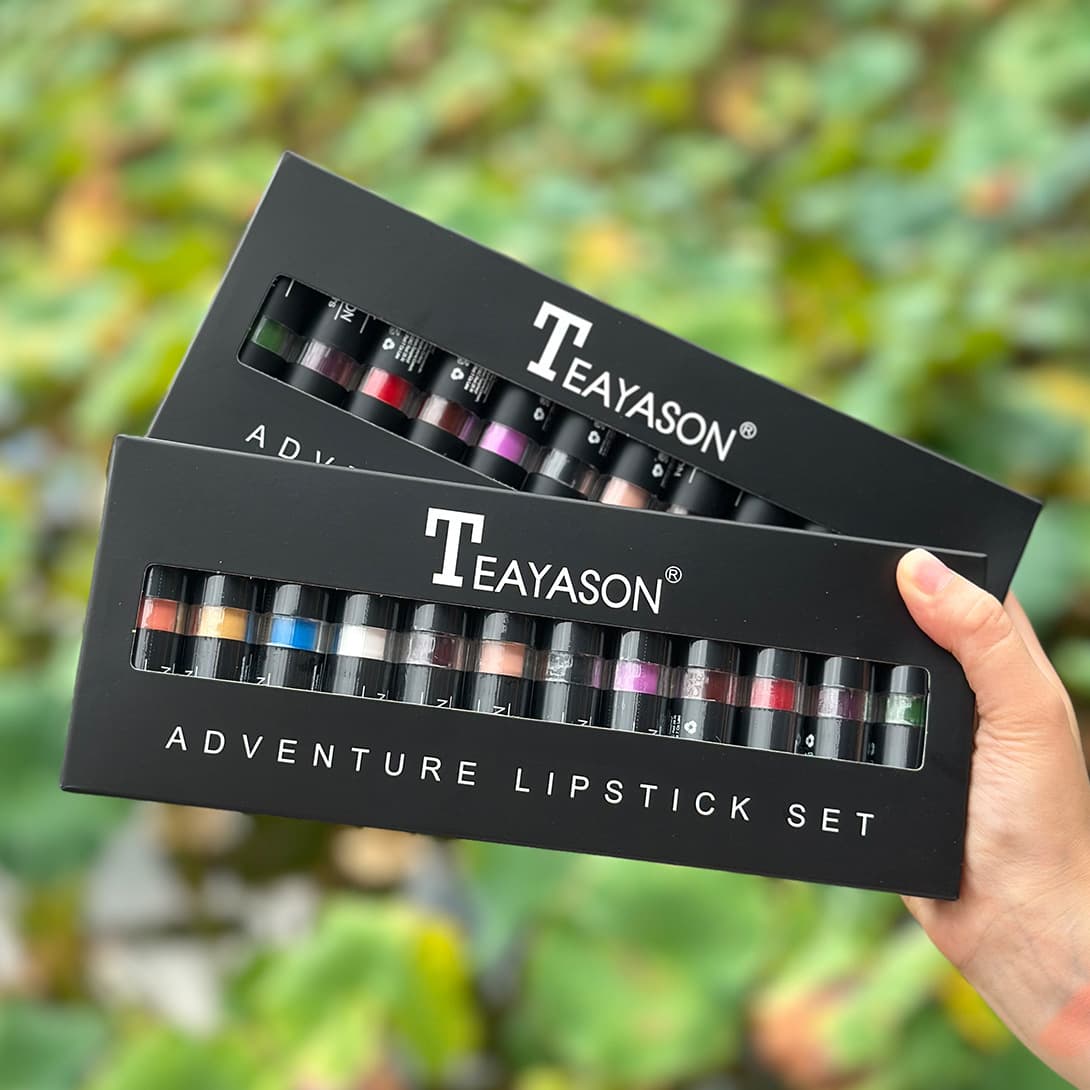 DragonRanee 12-Color Lipstick Matte Anti-Sweat Lipstick Cosplay Festive White Prank Makeup - Cross-Border Exclusive