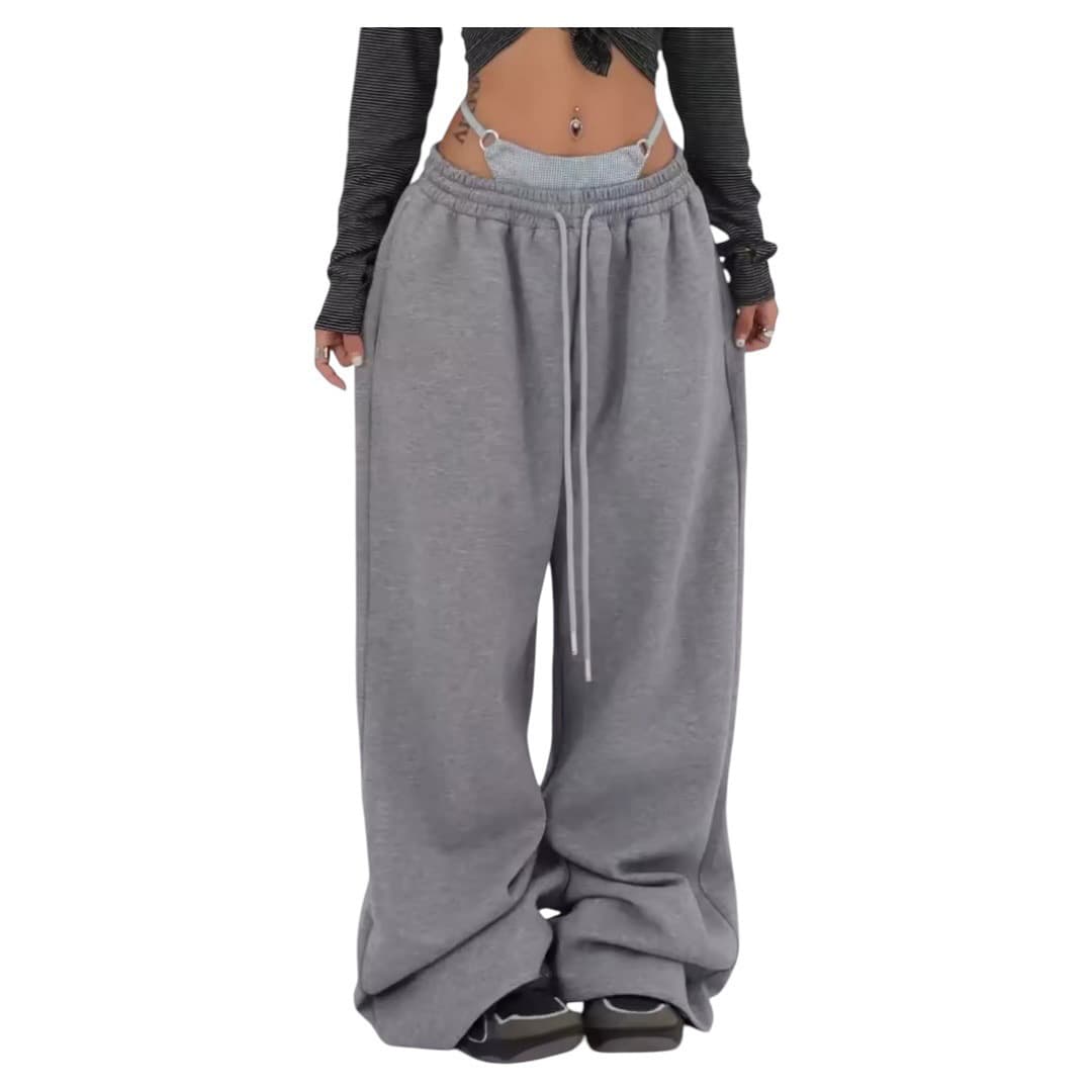 Y2K American Hip-Hop Retro Casual Pants Jazz Street Dance Sweatpants Loose Trendy Wide-Leg Long Pants
