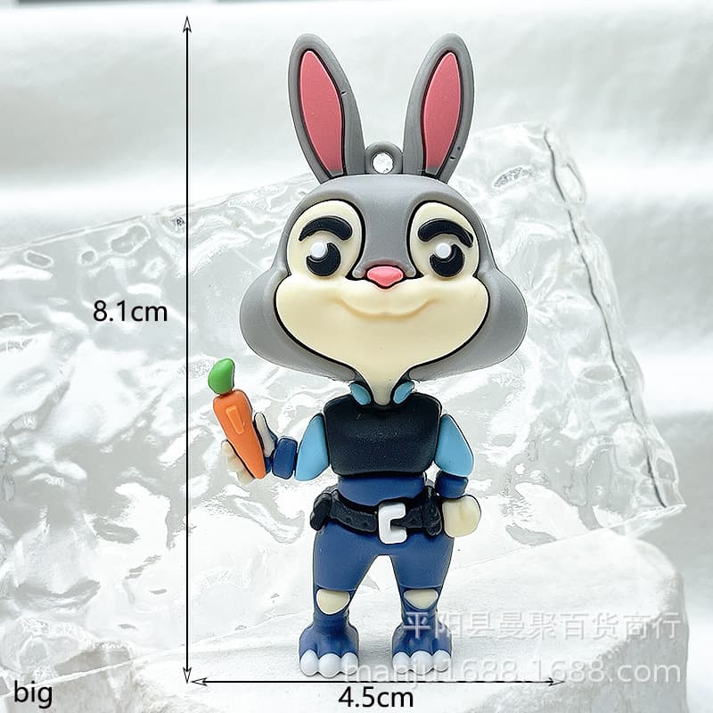 Zootopia 2 Keychain Plush Nick Judy Doll Movie Zootopia Accessories