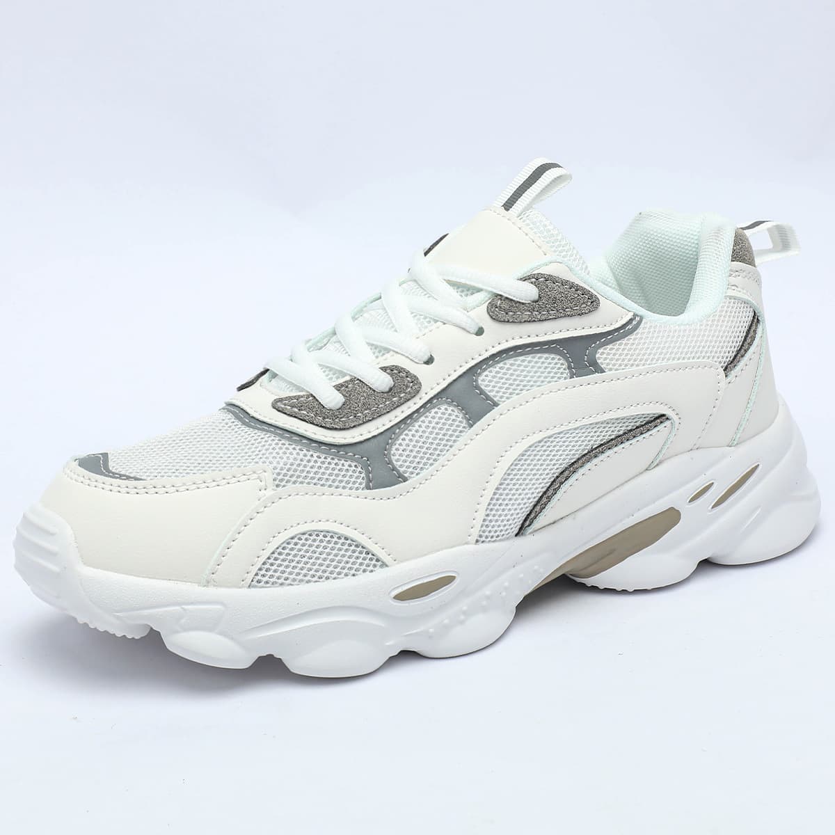 Breathable and lightweight mesh chunky sneakers, versatile casual sports shoes for couples, soft sole, comfortable student running shoes, women's shoes