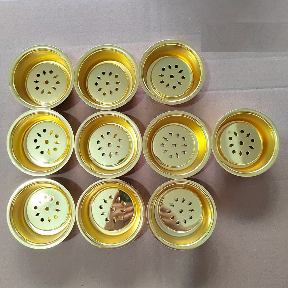 Factory Direct Sales of High-End Two-Piece Sets with Good Materials, Fine Electroplating, Incense Burners, Incense Accessories, Metal Crafts, and Gifts