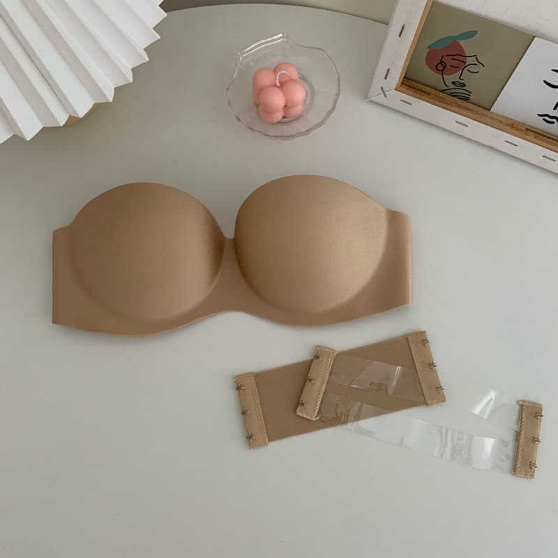 Summer New Anti Slip Strapless Invisible Sexy Bra Wedding Backless Bra Push Up for Small Bust