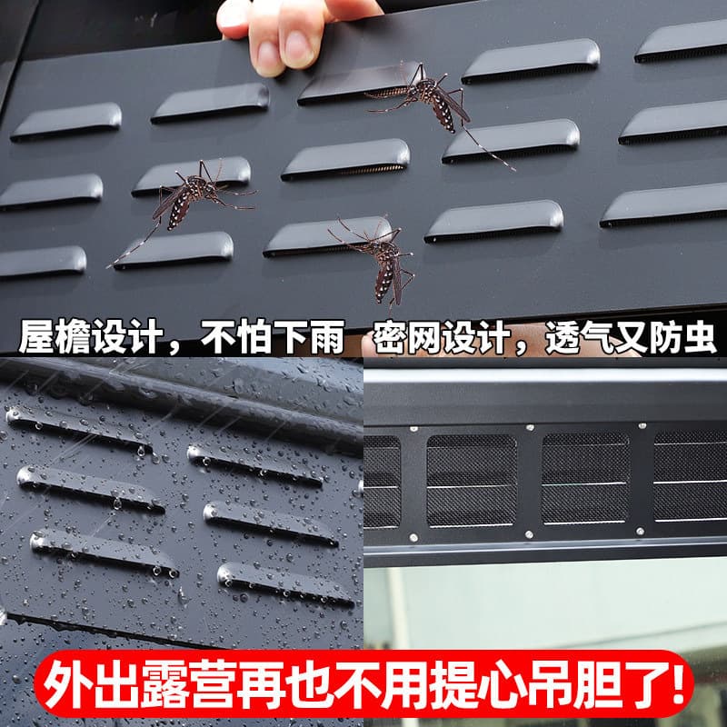 For Toyota Sienna Granvia Window Louver Outdoor Camping Ventilation Insect Screen Mesh