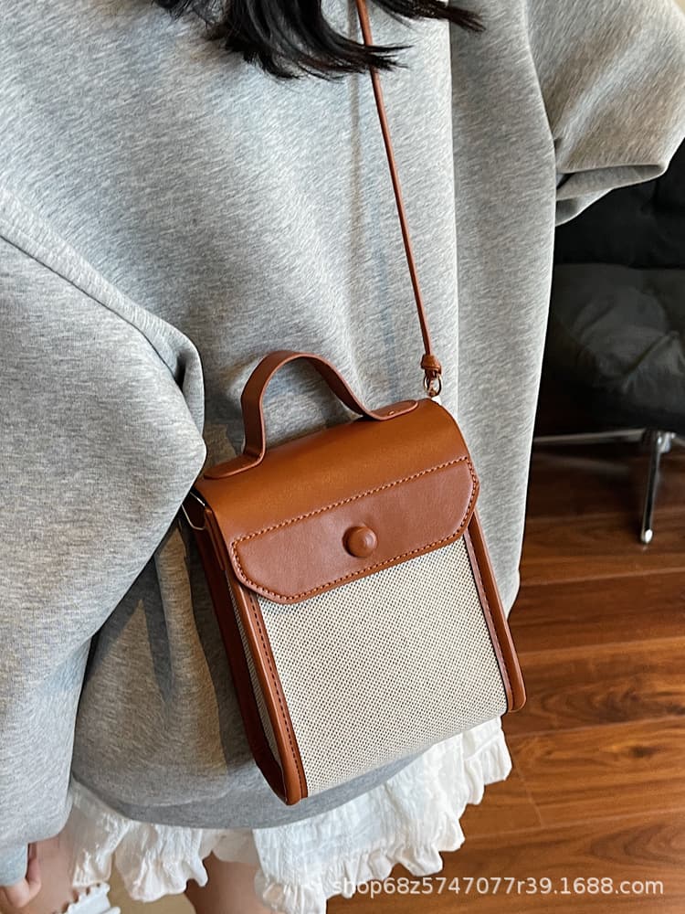 Designer Patchwork Phone Bag Women 2025 New Fashion Square Shoulder Crossbody Bag