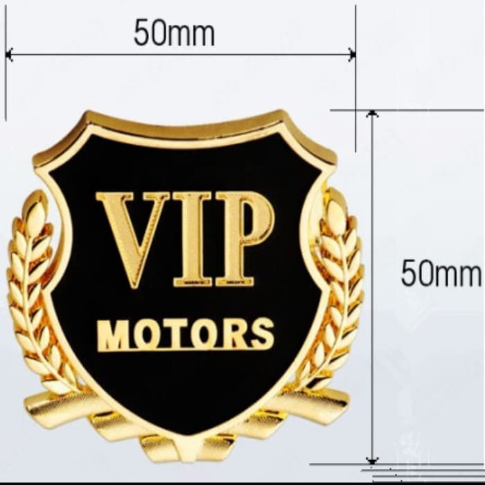 Metal VIP Side Emblem, VIP Wheat Ear Metal Emblem, Member Car Sticker, Car Side Emblem Decoration Sticker, 1 Pack R546