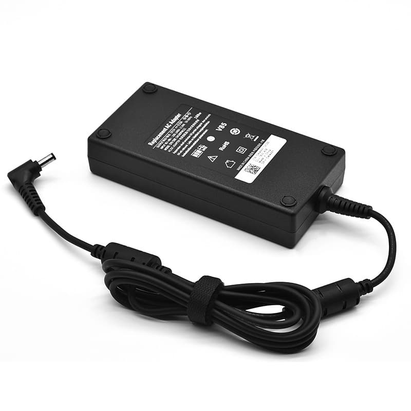 Compatible with Hasee, Qunguang, and MSI 180W laptop power adapters (19.5V 9.23A charger, 5.5x2.5 inches).