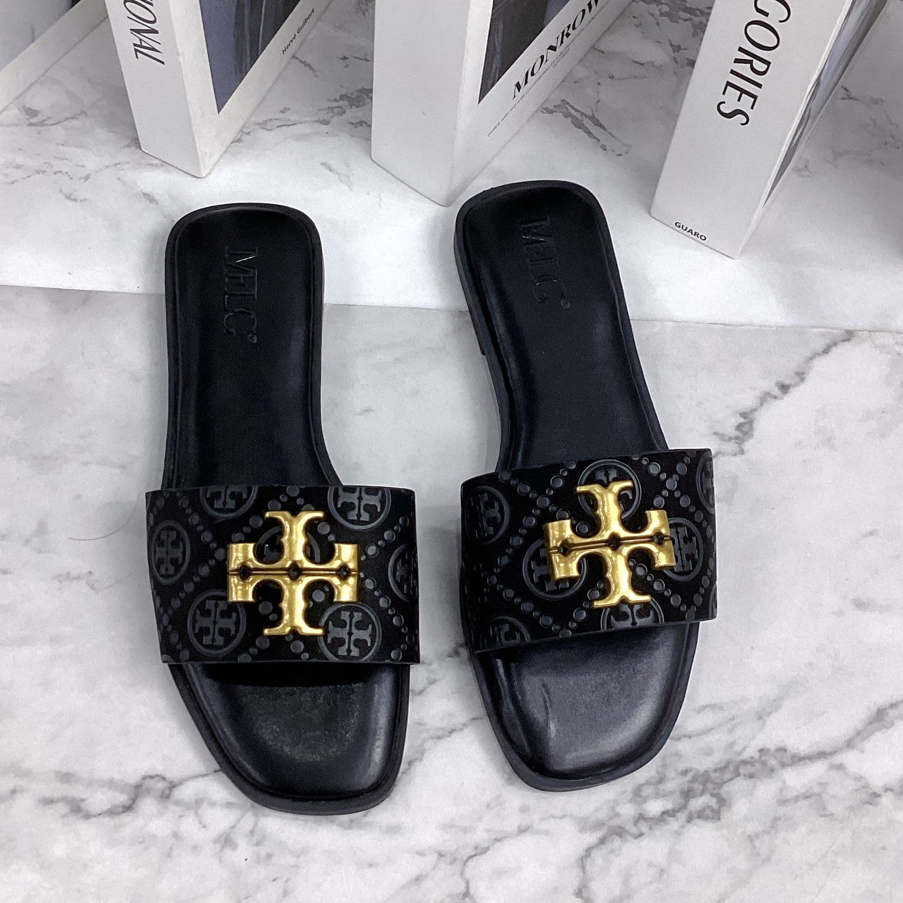 2025 New Cross-Border ZAR Relaxed Style T-Letter Low-Heel Design Flat Slippers, Available in Africa