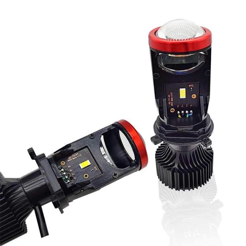 Y7 car LED headlights with lens lights, upgraded with ultra-bright, high-power, high-beam laser headlights.