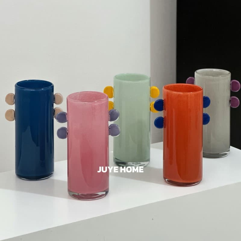 High color value middle ancient dopamine glass vase binaural color flower hydroponic high quality decoration ornaments wholesale