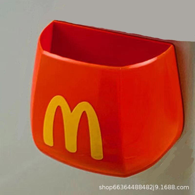 McDonald's Red White Belly Magnetic Box for Gacha Candy Machine Cake Decoration