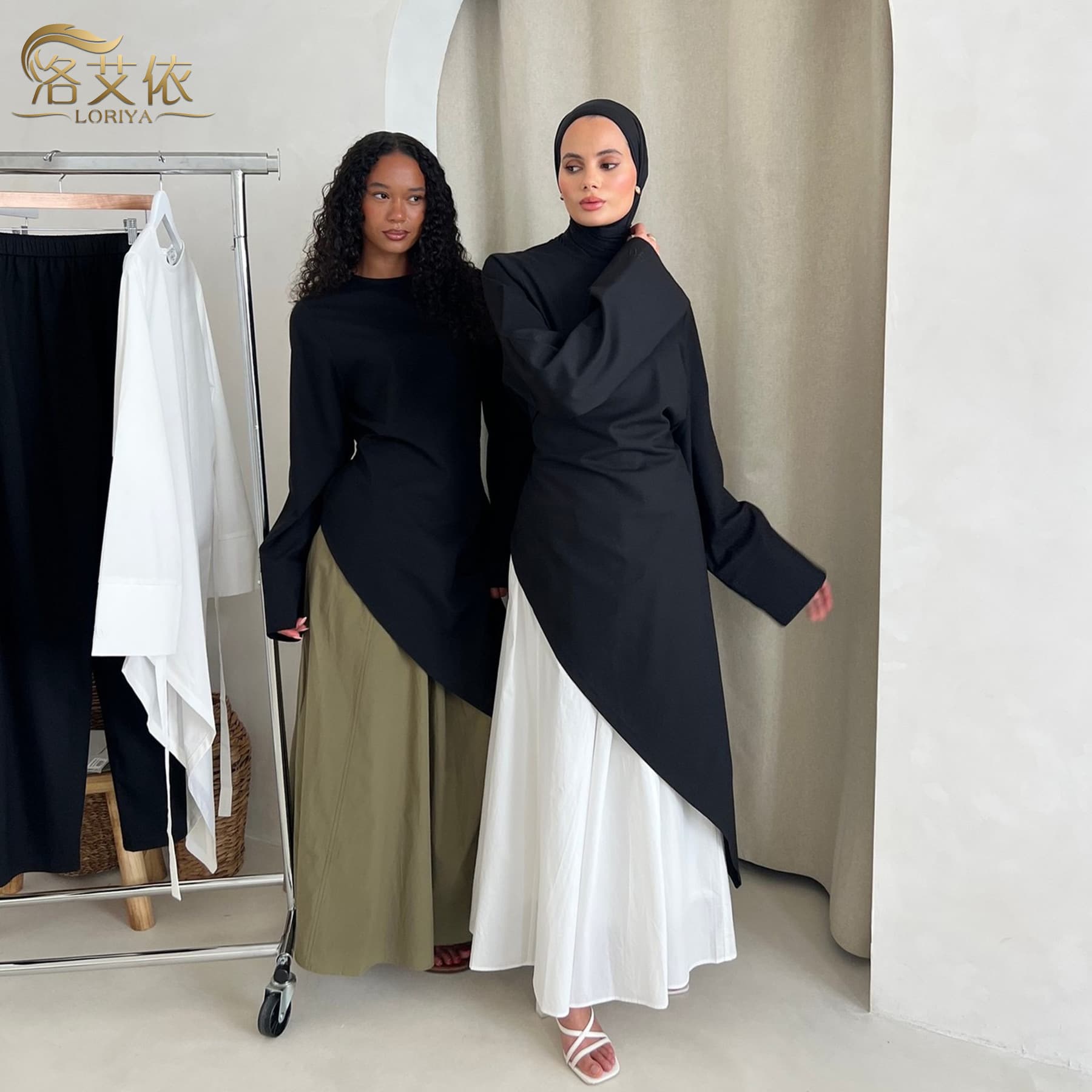 2025 Loriya Elegant Top with Fashion Skirt LR1100+LR1101
