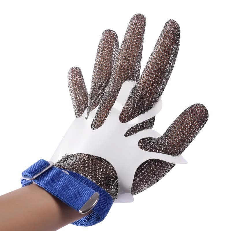 Anti-Cut Puncture-Killing Fish Soft Iron Chainsaw Bone Slaughtering Gloves Stainless Steel Ring Metal Cutting Anti-Cut Steel Wire Gloves