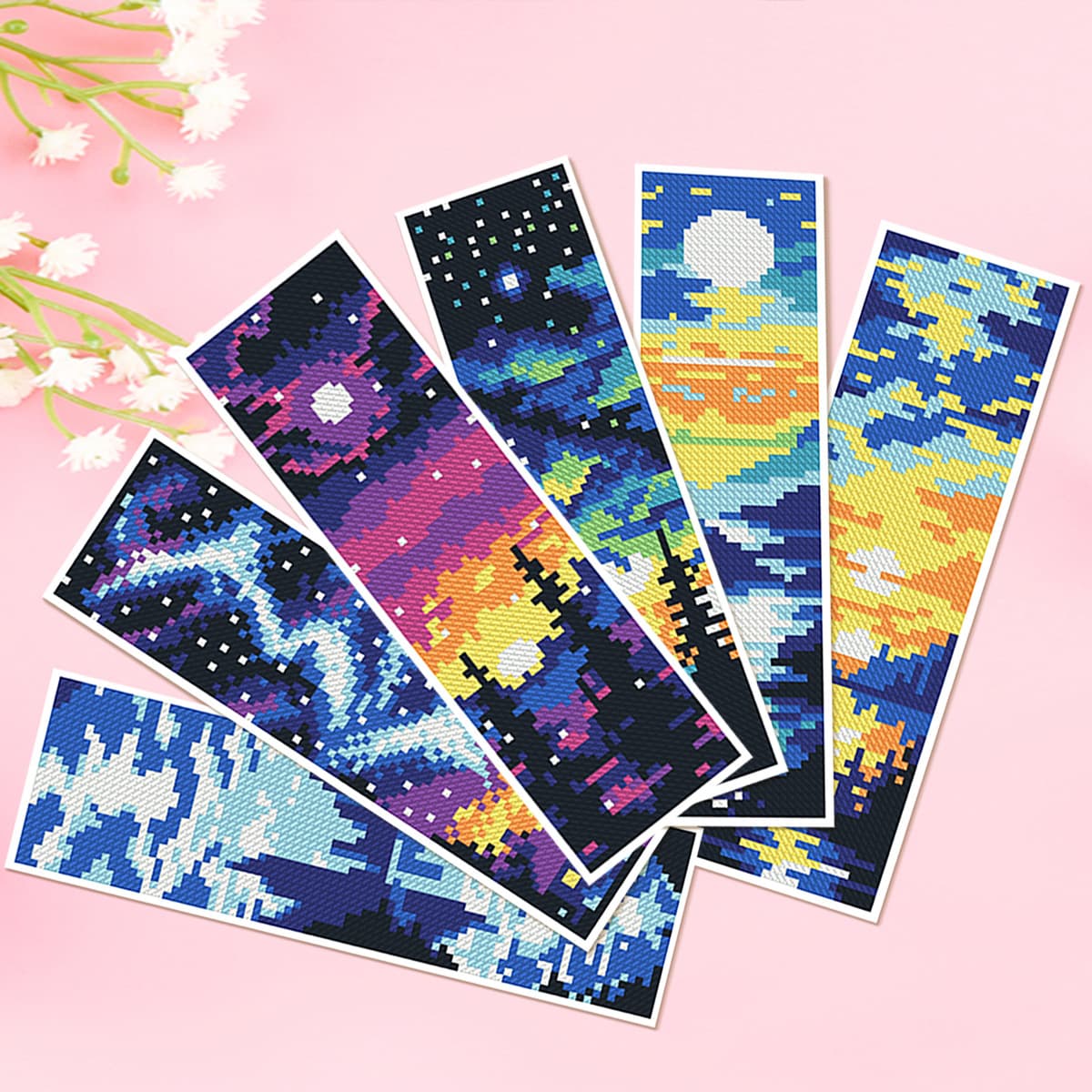 Mona Lisa Royal Cross Stitch Timescape Bookmark High-end Handmade Thread Embroidery Practical Gift Cross-border