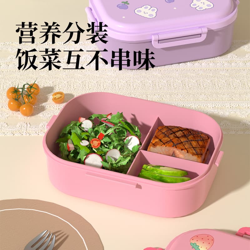 Microwave-safe bowls, insulated lunch boxes for office workers and students, and compartmentalized food storage containers.