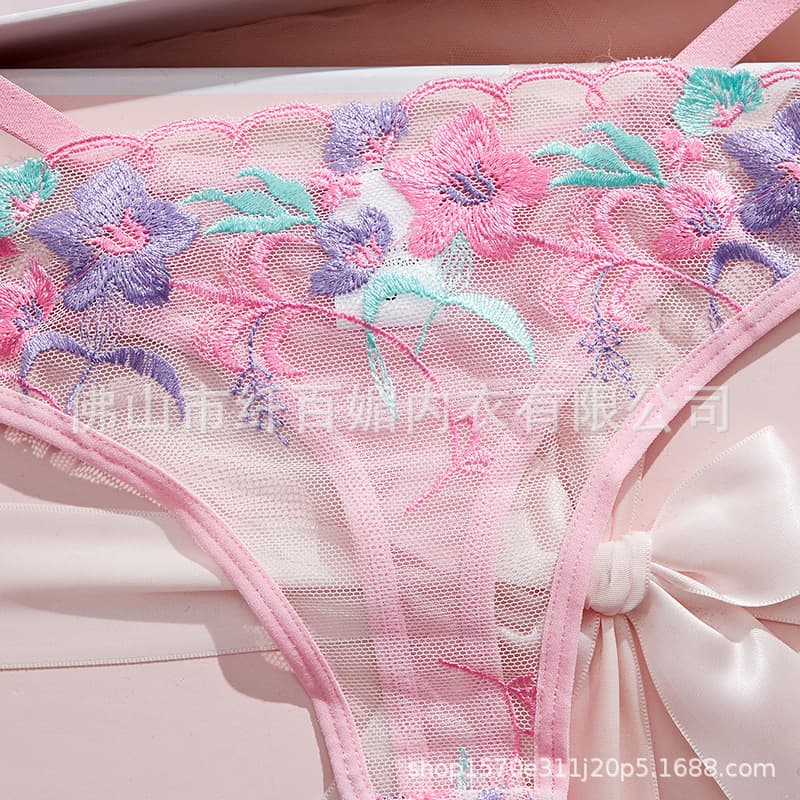 Wholesale Cross-border Europe and America Sexy Lingerie Uniform Pure Desire Lace Push-up Bra Anti-sagging Women