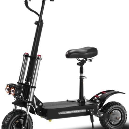 Outdoor High-Power 11inch Off-Road Electric Scooter 48V1200W Brushless Acceleration Dual Motor Adult Mobility Scooter