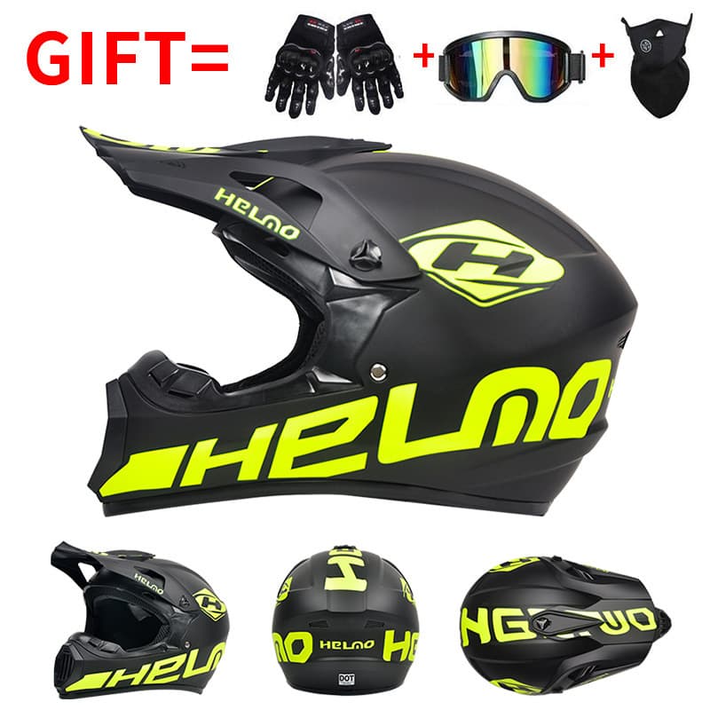 Export DOT Certified Motocross Helmet Full Face Mountain Bike Downhill Cycling Safety Helmet