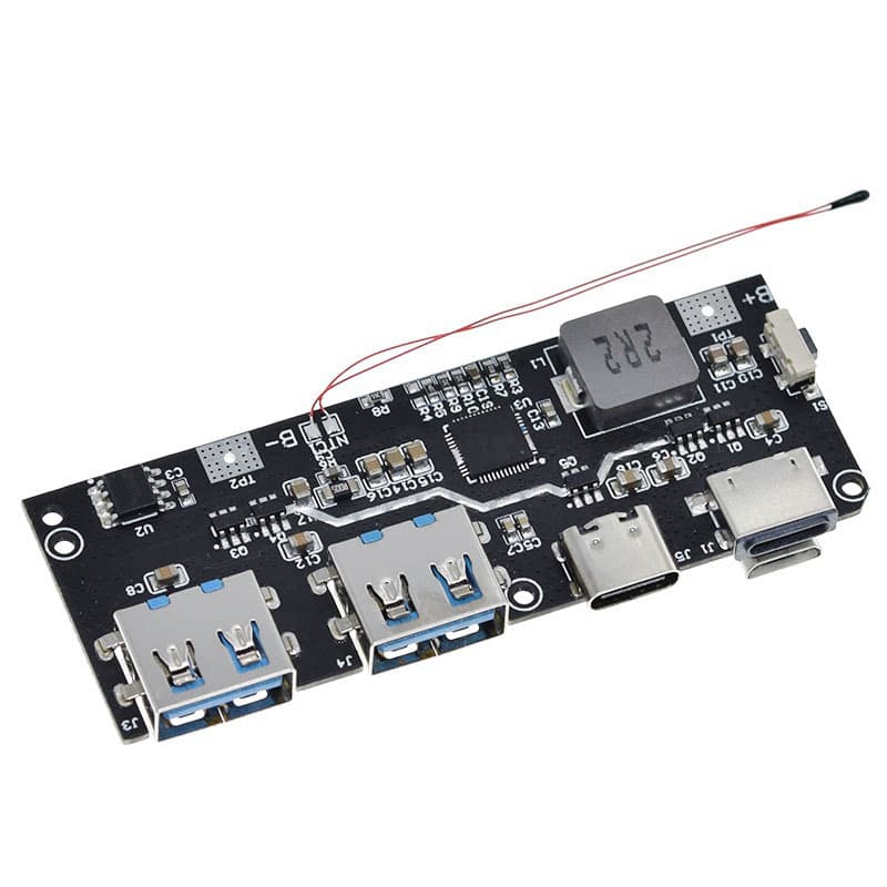 22.5W Power Bank 5-Port Bidirectional Fast Charging Mobile Power Module Circuit Board DIY Main Board Kit QC4+ PD3.0