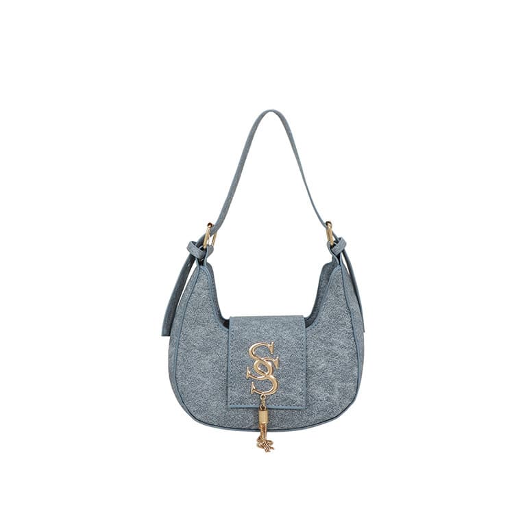 2025 Spring/Summer Minimalist Trendy Hardware Letter New Style Beautiful and Unique Handbag with Underarm Design