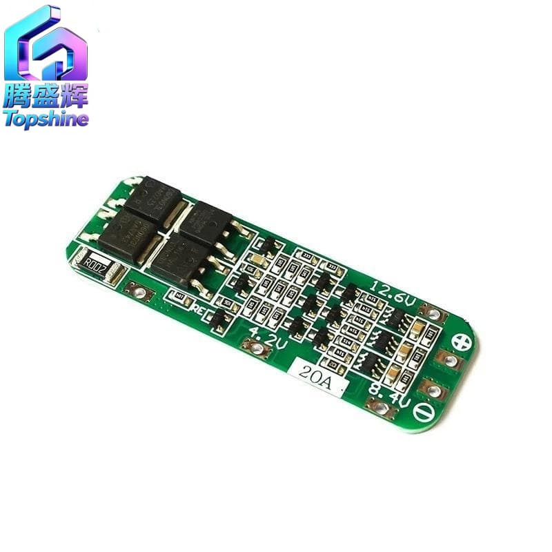 3S 11.1V 12V 12.6V 18650 Lithium Battery Protection Board, Can Start Electric Drill, 20A Current