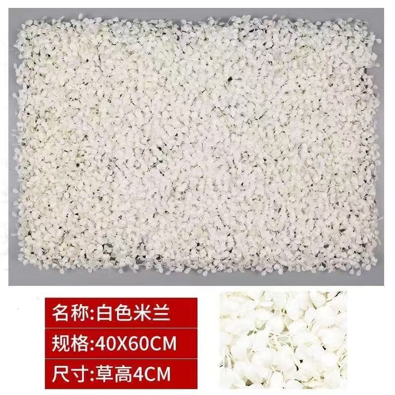 Simulated colorful Milan eucalyptus artificial flower plant wall decoration, popular online wall, doorway, and balcony decoration.