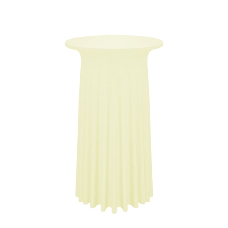 Round High-Leg Rectangular Stretch Table Skirt for Cocktail Tables, Hotel Meetings, Knitted Fabric for Exhibitions and Celebrations