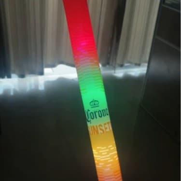Wholesale colorful sponge glow stick foam stick concert large flash stick sponge glow stick logo
