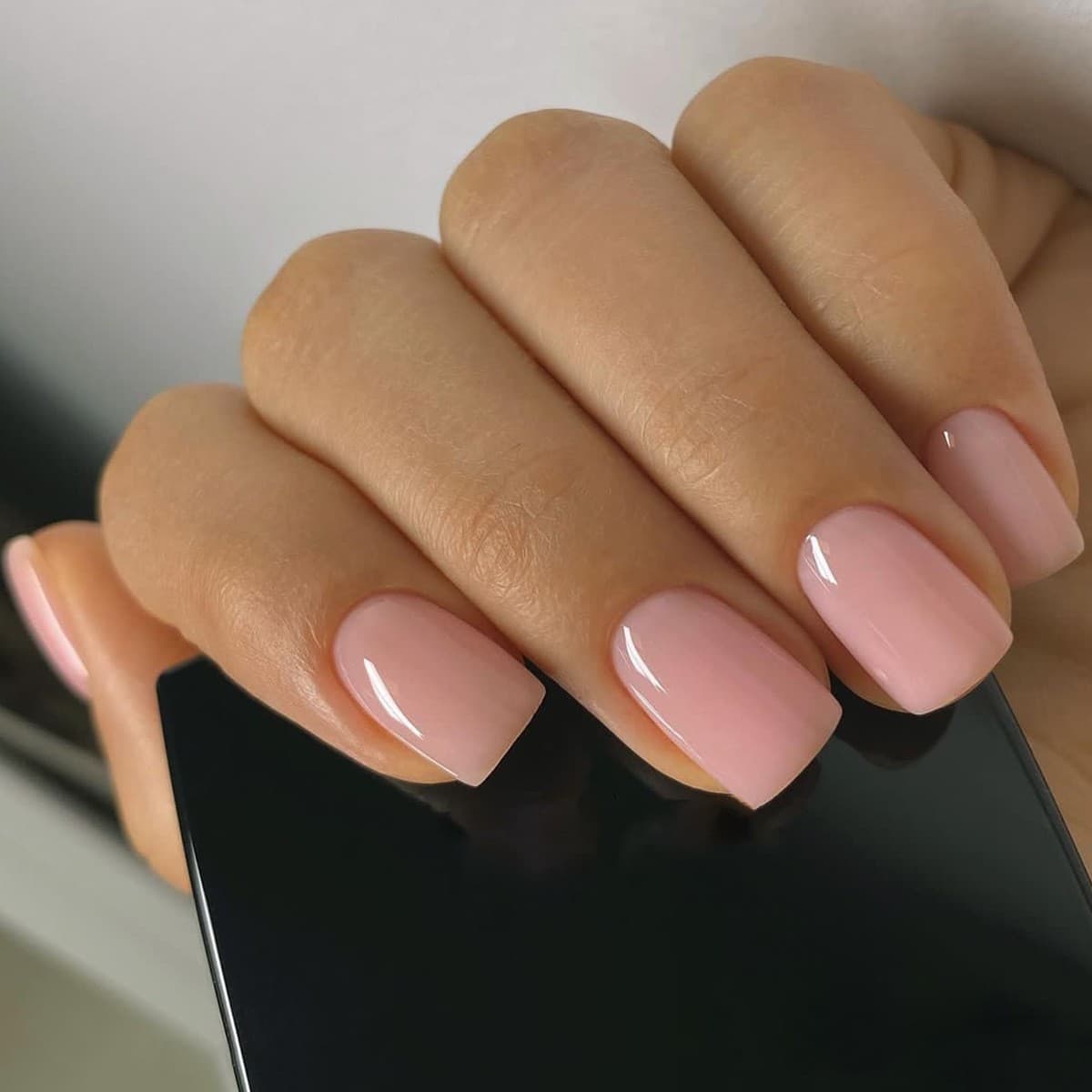 Cross-border Hot Selling Short Wearable Nails Solid Color Nail Tips High-end Fake Nails Nail Art Set Factory Direct