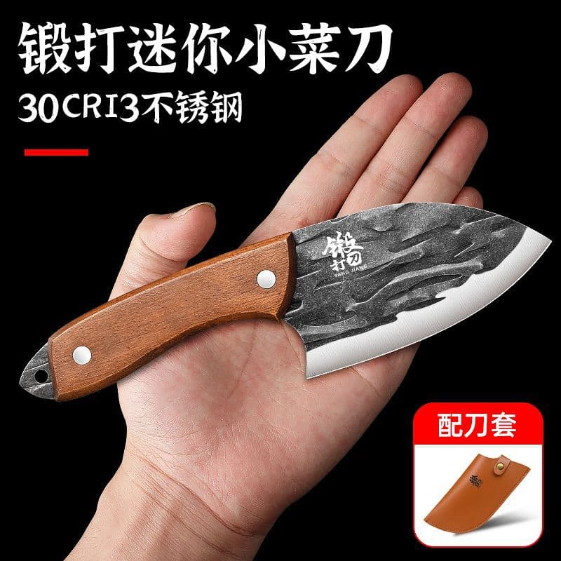 Home Small Cleaver Sharp Fish Knife Kitchen Slicing Knife Outdoor Mini Butcher Knife