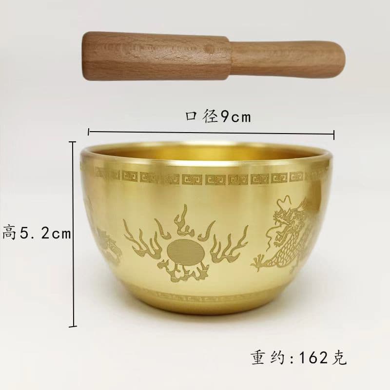 Cross-border copper singing bowl, Buddhist chant bowl, yoga bowl, home Buddhist temple Buddhist supplies, meditation copper bowl, calming bowl, bell, purification bowl