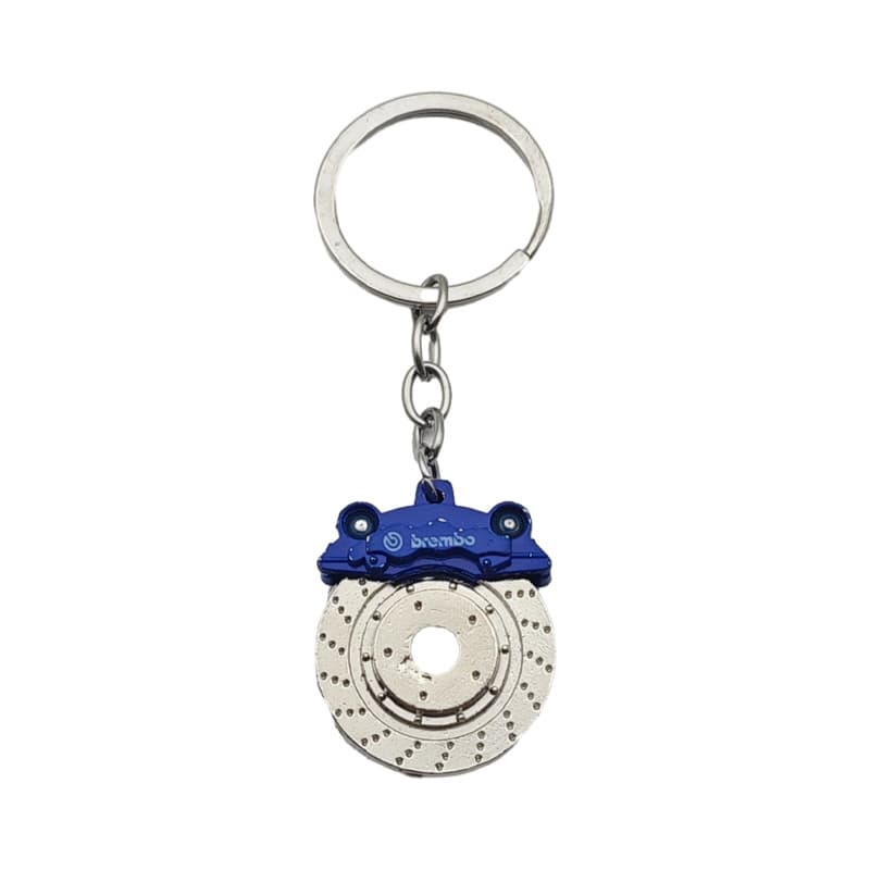 Cross-border hot-selling keychain creative gift brake disc wheel caliper car modification brake disc metal keychain