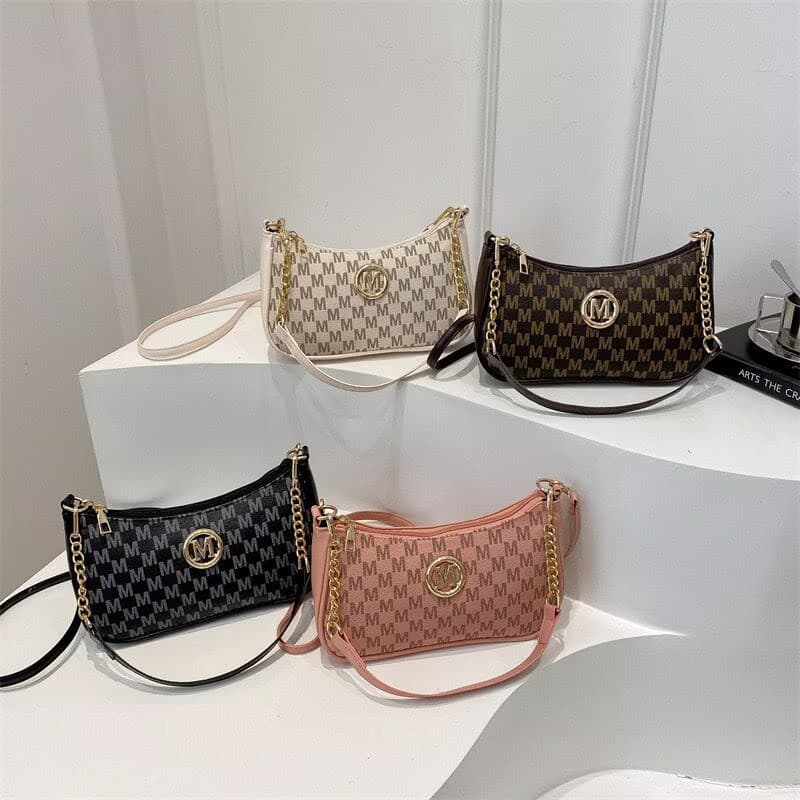 2025 New Retro Print Trendy Handbag Fashion High-End Women's Bag Underarm Bag Shoulder Bag Small Square Bag for Women
